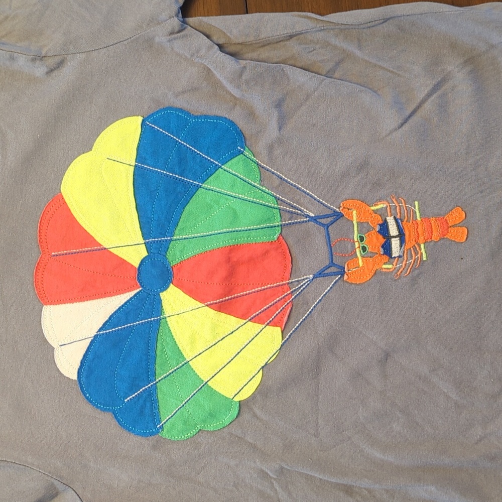 Mini Boden parachuting lobster tshirt